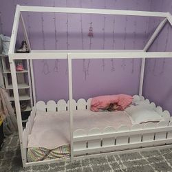 White Montessori Twin Bed