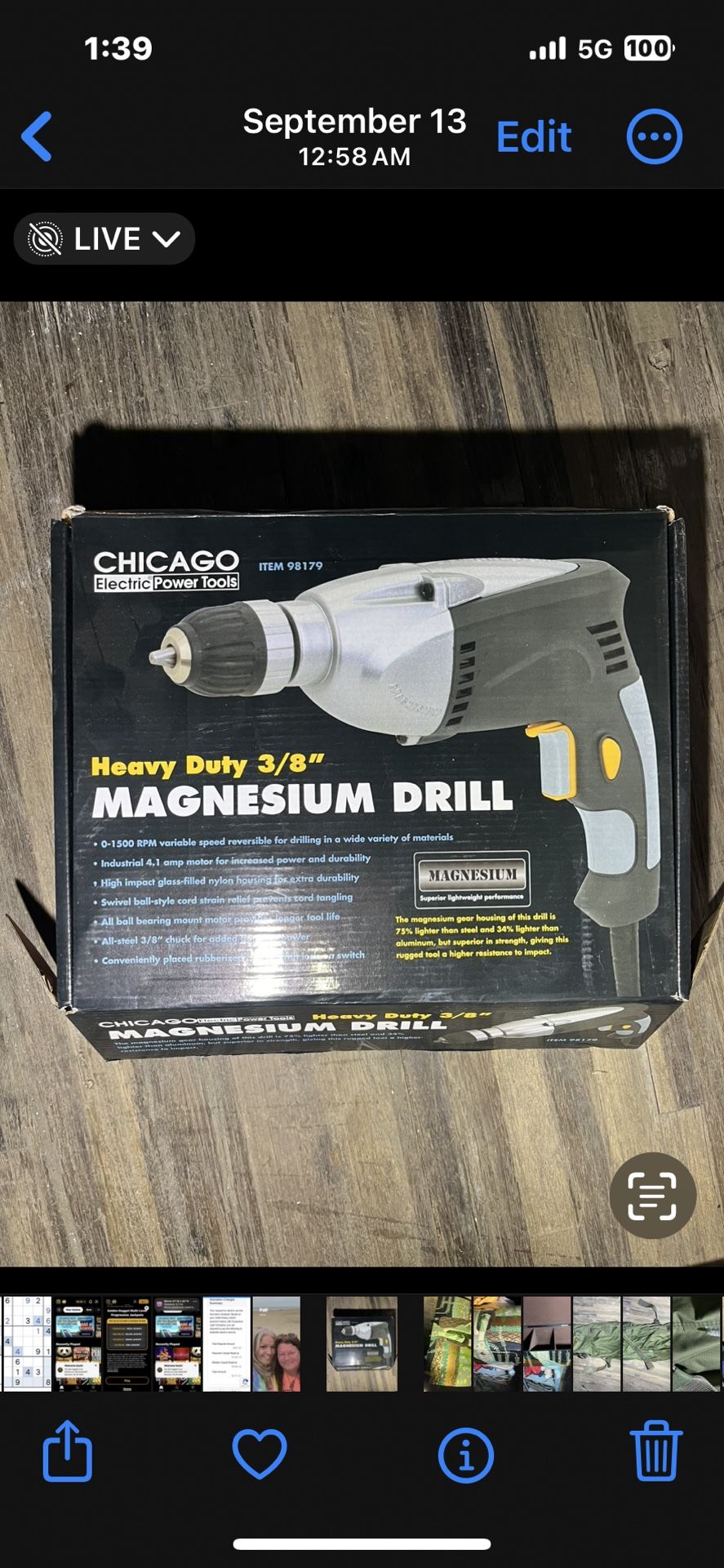 Drill-PRICE REDUCED