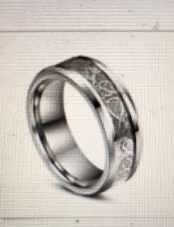 Stainless steel titanium band sz 11