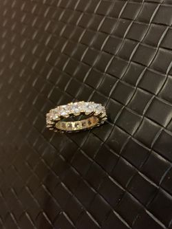 Eternity princess lab diamond ring