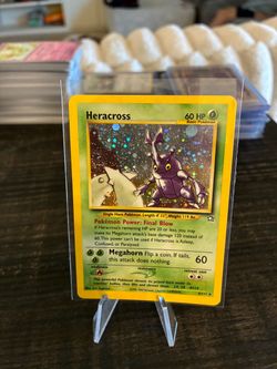 Pokemon Heracross Holo Rare Pokemon Card 6/111