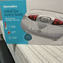 Heated foot massager