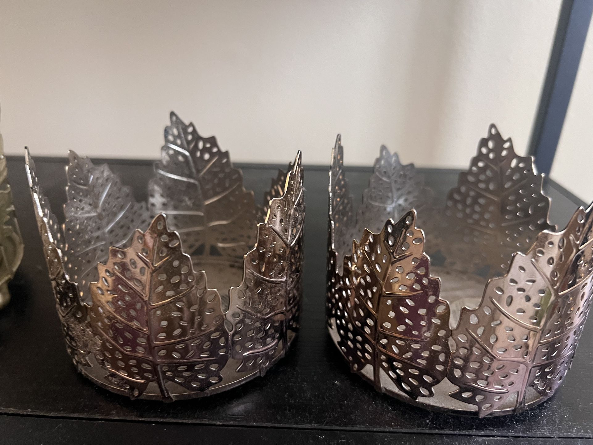 Metal candle holders