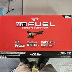 NEW Milwaukee M18 Fuel Brushless VARIABLE SPEED Grinder 2888-20