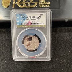 2010 S Gem Proof Grand Canyon NP Quarter Graded At PR69 With A Deep Cameo D-15