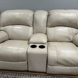 Leather Recliner Sofa