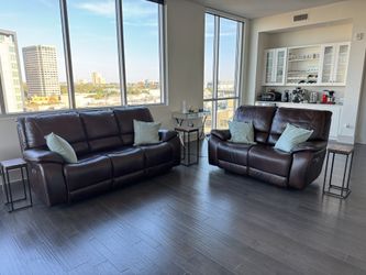 Leather Recliner Couch (3+2 seater), barely used