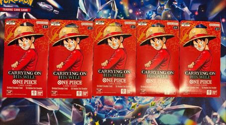 OP-13 Sleeved Booster Packs New Factory Sealed Lot Of 5