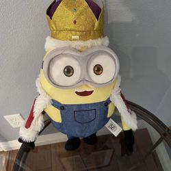 DESPICABLE ME Universal Studios King Bob Minion Large Plush