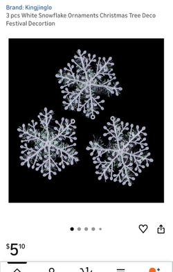 Snowflakes Christmas Ornaments 