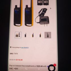 Radios Motorola Para 35 Millas Traen Luz Cargador Y Cable Casi Nuevos En Perfectas Condiciones Trabajando Bien 