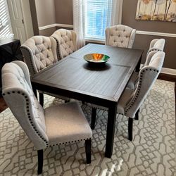 Modern 7 Piece Dining Table Set