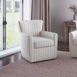 Blakley Beige Blakely Swivel Accent Chair