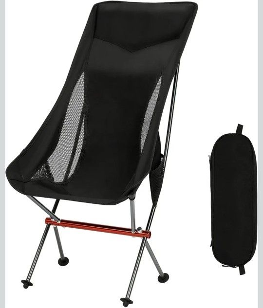 New Camping Chair, All Aluminum Frame Portable Folding Camp Chair for Adults, Heavy Duty