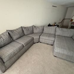 Grey 4 Piece Sectional Couch 