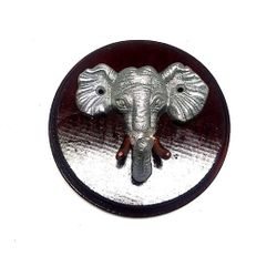 Silver Elephant Key Chain Holder