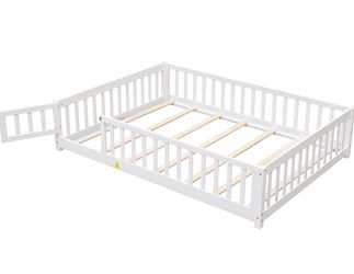 Full Size Monesstori Floor Bed w/ Mattress