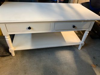 White coffee table