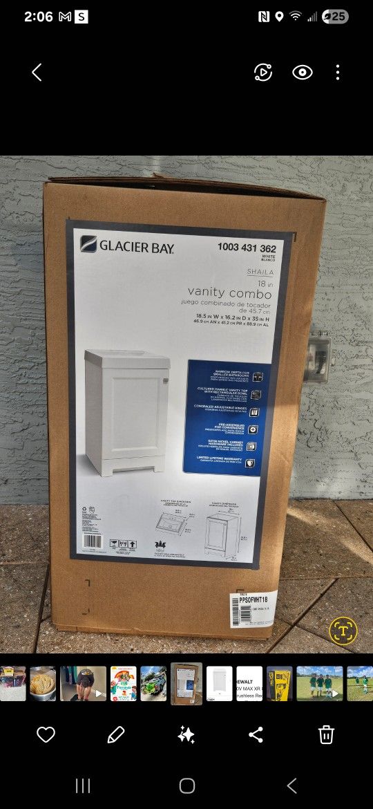 Vanity New Never Opened 