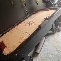 Cleaning Garage air hockey Table 