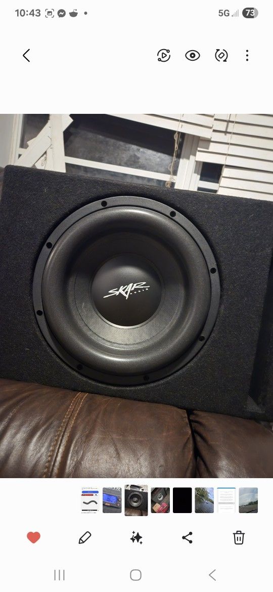Skar Sdr 12 In A Ported Ds18 Box With Amp