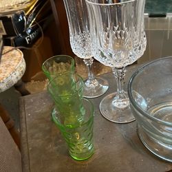 Vintage glassware