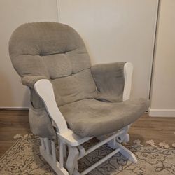 Grey Glider Rocking Chair 