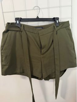 Women’s Olive Green Dress Shorts- Size 14