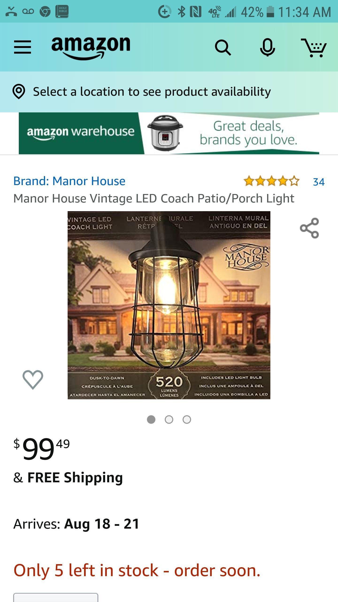 Vintage light.
