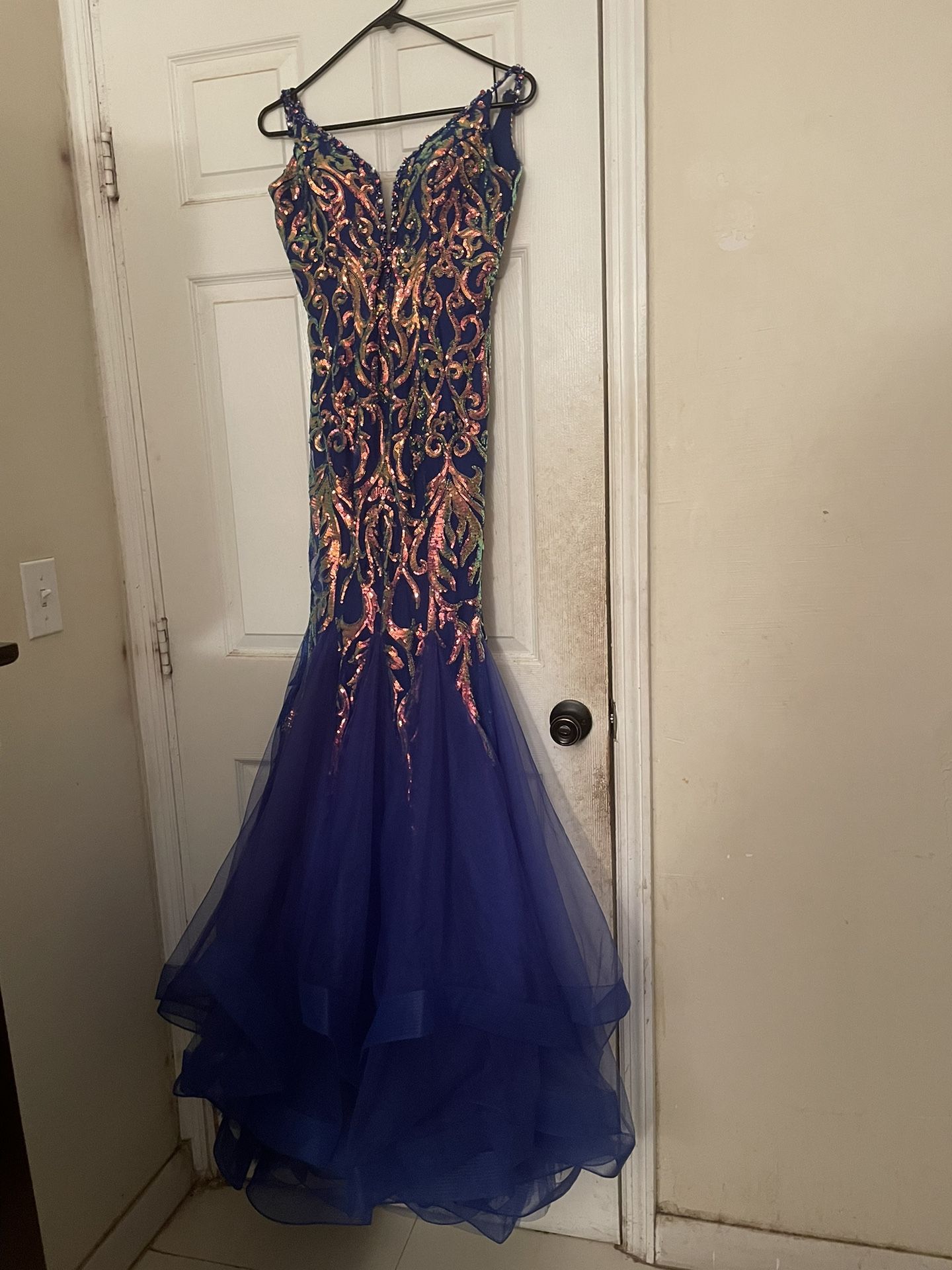 Long Royal Blue Dress