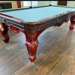 Pool Table 8ft ( Free Delivery & Set Up & New Color Felt Of Your Choice ) 