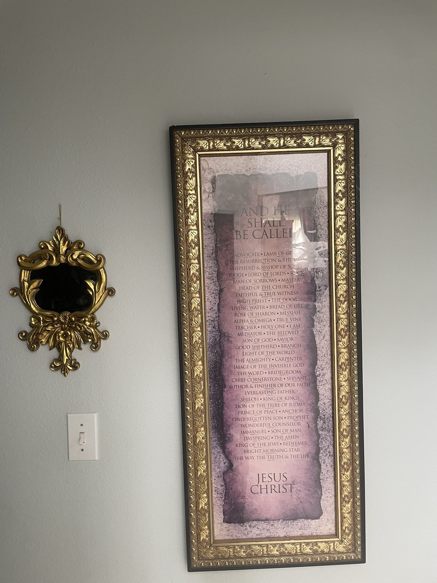 Wall Mirror And Wall Art 