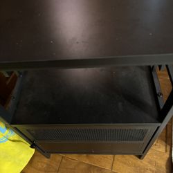 Black Small End Table