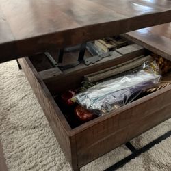 Living room tables with storage