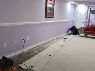 Trim work and paint