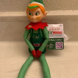 The Elf On The Shelf ELF MATES Enchanted Forest Edition ELF Mates Cobbler 12” Includes Scarf /Earmuffs