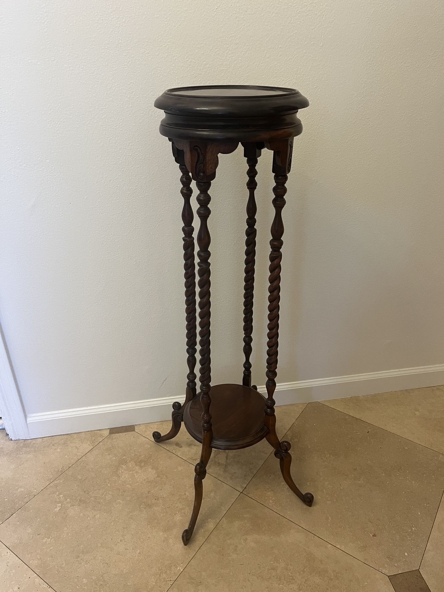 Antique Turned Plant Stand