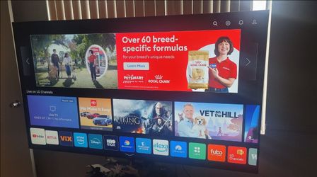 Tv LG 75" + Barra de sonido