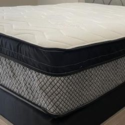 Brand New Queen Size Box Spring And Mattress Set