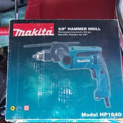 Makita 5/8 Hammer Drill New. HP 1640