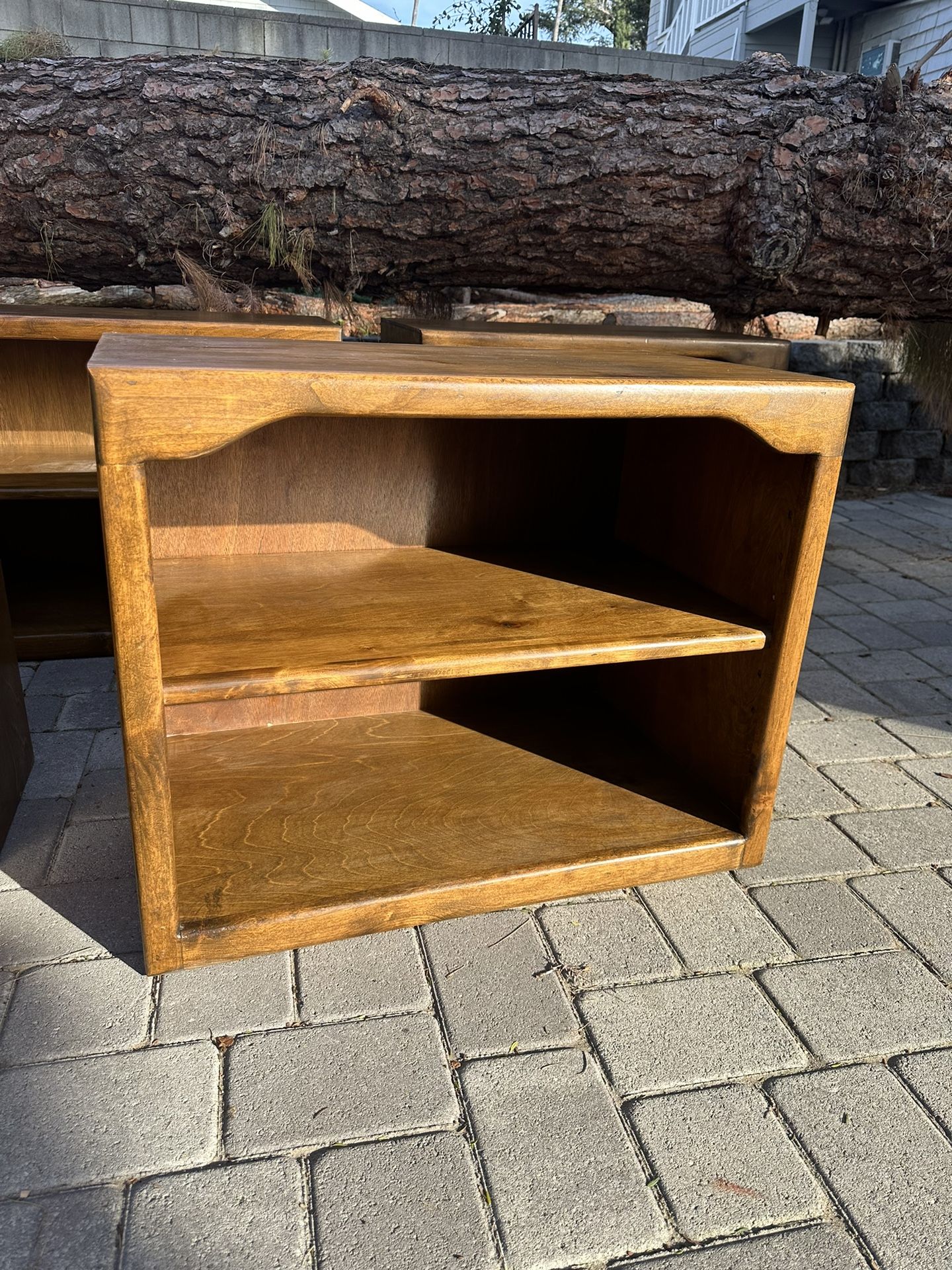 Solid Wood Vintage Bookshelves / Solid Wood Bookcases 