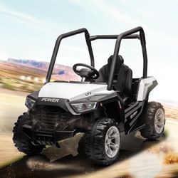 NEW ATV Ride On W/ Remote & LED, OFF Road ATV, Dual Drive Ride On Car, Battery Powered 4 Wheels Electric Vehicle !