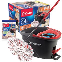 New, Sealed- EasyWring Deep Clean Microfiber Spin Mop w/ Bucket System