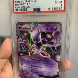 PSA Mint 9 Mewtwo Ex #52