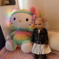Big Hello Kitty And Tiffany Doll