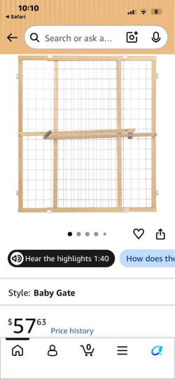 Toddleroo by North States Extra-Wide Wire Mesh Baby Gate