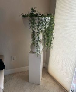 White Pedestal Stand