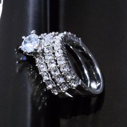 "3pcs/Set Shiny Gems Beautiful Wedding Eternity Ring for Women, EVGG1194
  Thumbnail