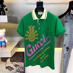 Gucci Green Polo Shirt New 