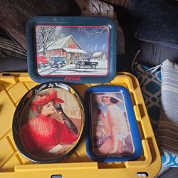 Vintage Coca Cola Trays 